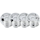 Tasses Moka Carosello en Porcelaine Blanche 8 Pi&egrave;ces