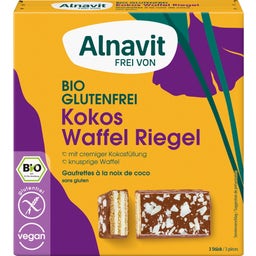 Alnavit Bio Kokos Waffel Riegel - 75 g