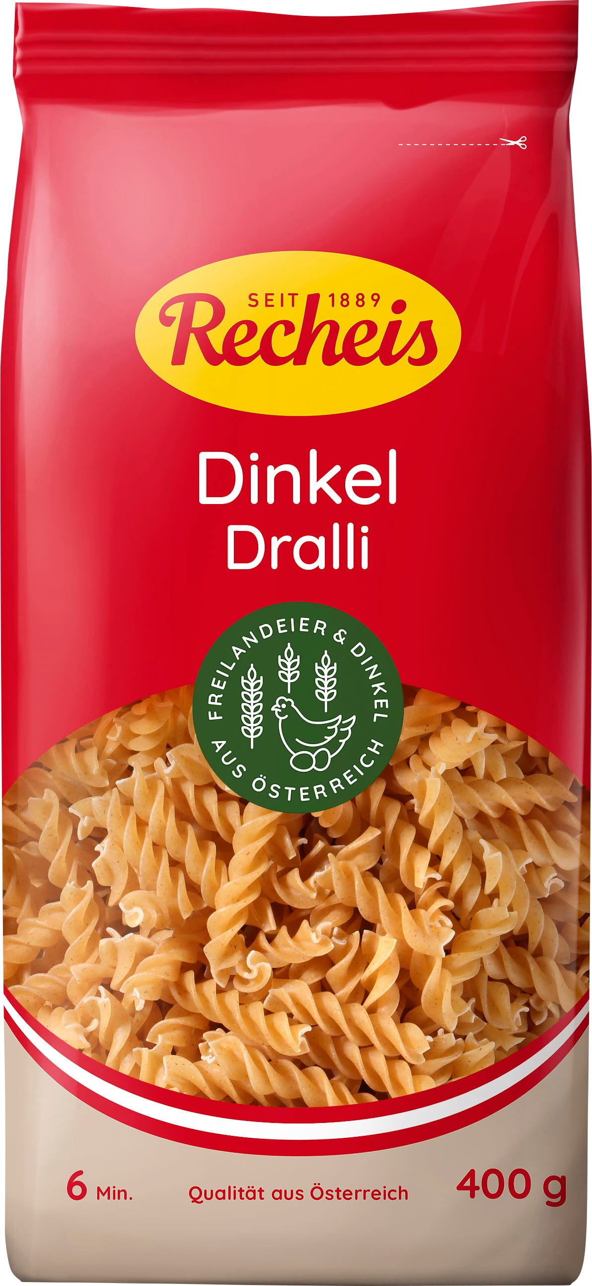 Recheis Naturgenuss špaldové těstoviny - Fusilli