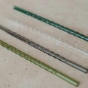 Eulenschnitt Szklane słomki, skręcane - 20 cm, 4 szt. - Zielony