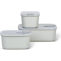 Posode s hermetičnim zapiranjem EasyClip, 3-delni komplet (2 x 450 ml + 1 x 1000 ml) - Nordic White