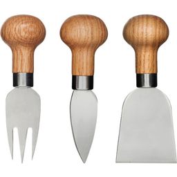 sagaform Oval Oak Cheese Knife Set