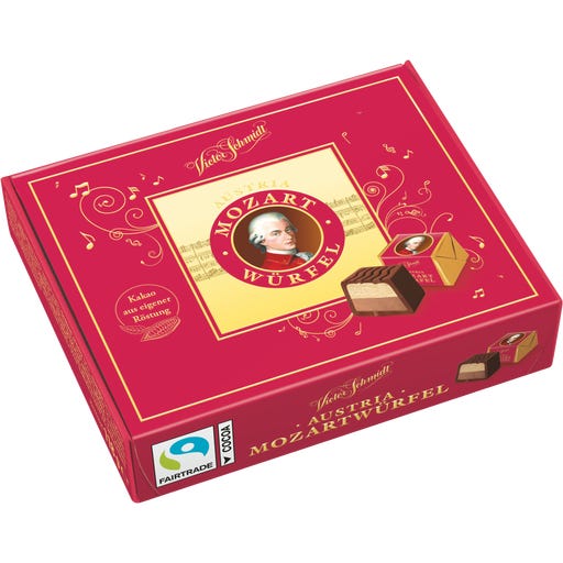 Manner Victor Schmidt Mozart Praline Cubes, 118 g - Piccantino