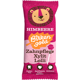Birkengold Zahnpflege Xylit Lolli - Himbeere