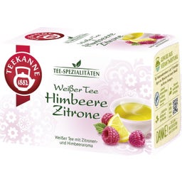 TEEKANNE Vitt Te Hallon Citron - 20 Tepåsar