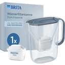 Style Essential Kan met Waterfilter, 2,4 L - Steenblauw