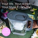 Style Essential Kan met Waterfilter, 2,4 L - Steenblauw
