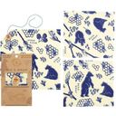 Bee’s Wrap Lunch Pack in Bee & Bear Print - 1 Set
