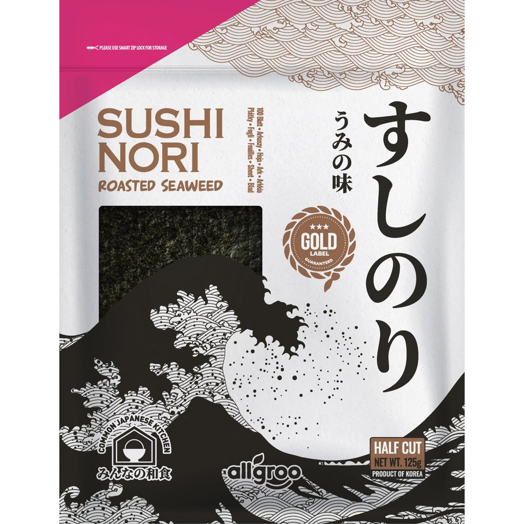 FOGLI DI SOIA COLORE ROSA X SUSHI GR70 X 20 FOGLI