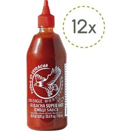 UNI-EAGLE Sriracha Super Hot Chili Sauce - 740 ml - 12 pieces