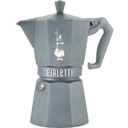 Moka Express Exclusiv Octagonal Induktion Grau - 6 Tassen