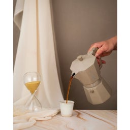 Moka Express Exclusiv Octagonal Induktion Sand