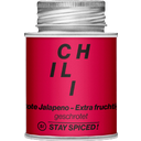 Jalapeno Chili, rot geschrotet 3mm - Extra Fruchtig!, 70 g