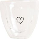 Eulenschnitt Double-walled Heart-shaped Glass - Heart - 100 ml