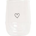 Eulenschnitt Dubbelwandig Glas met Hart - 200 ml