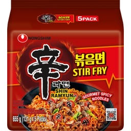 Instant Noodles Shin Ramyun Stir Fry - pikantní - 655 g