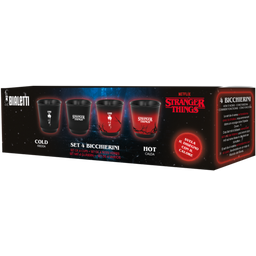 Bialetti Stranger Things - Set di 4 Bicchierini