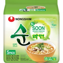 Nouilles instantanées Soon Veggie Ramyun Douces - 560 g