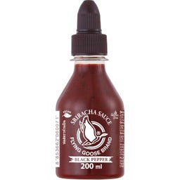 FLYING GOOSE Chilisauce Sriracha Schwarzer Pfeffer - 200 ml