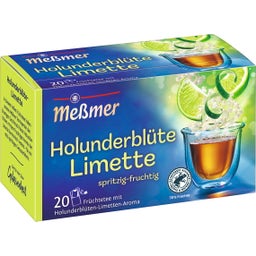 Meßmer Früchtetee Holunderblüte-Limette - 20 Teebeutel