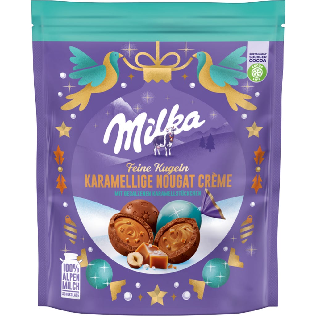 Milka Fine Pralines - Caramel Nougat Cream, 90 g - Piccantino Online Shop  Switzerland
