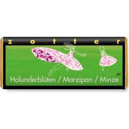 Zotter Schokoladen Flor de Saúco / Mazapán / Menta - 70 g