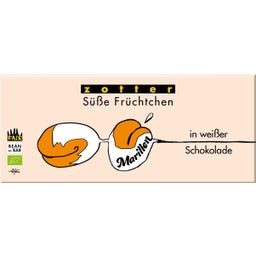 Zotter Schokoladen Marillen in weißer Schokolade - 80 g