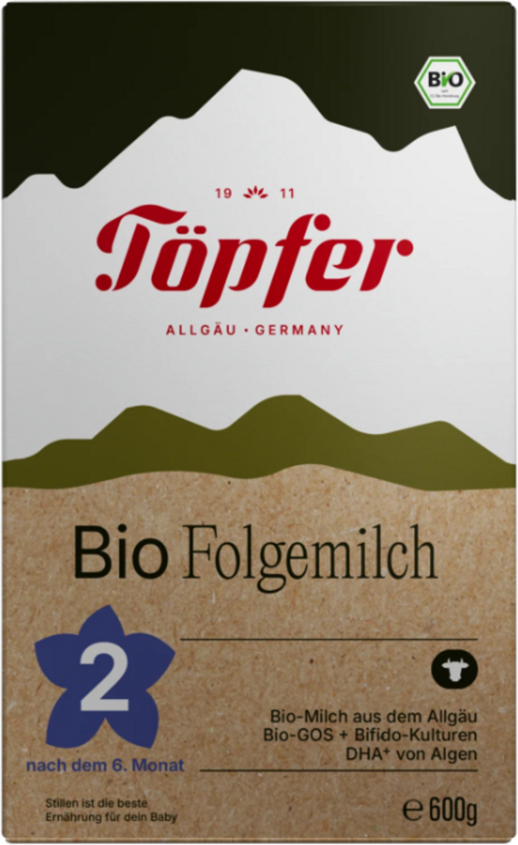 Formula di Proseguimento a Base di Latte Vaccino Bio 2 - 600 g