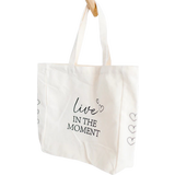 Bake Affair Baumwolltasche "Live in the moment"