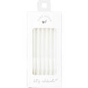 Bake Affair Verjaardagskaarsen, 6 Stuks - Wit