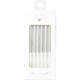 Bake Affair Velas de Cumpleaños - 6 Unidades - plata