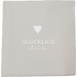 Bake Affair Serviette "Glücklich steht dir"