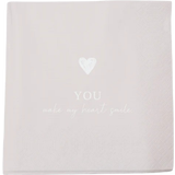 Bake Affair Serviette "You Make my Heart Smile"