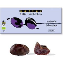 Zotter Schokoladen Pflaumen in dunkler Schokolade - 80 g