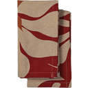 sagaform Edith Tea Towel - bordeaux - 1 Pc.