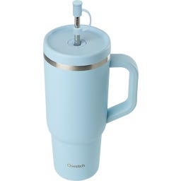 Qwetch Travel cup isotherme inox - Matt - 900ml - Pastel blue