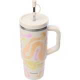Insulated Travel Cup Inox - Waves - 900 ml