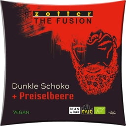 Zotter Schokoladen Bio In-fusion - Arándanos Rojos en Cacao - 70 g