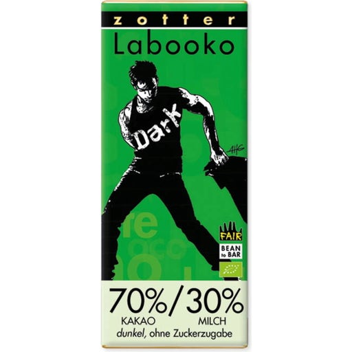 Organic Labooko "70% Cocoa / 30% Milk Bar" - 70 g