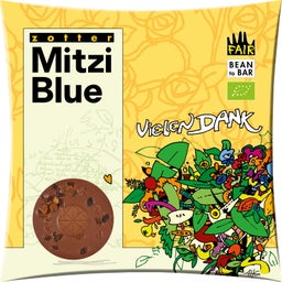 Zotter Schokoladen Mitzi Blå Tack Ekologisk - 70 g