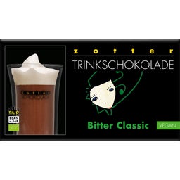Zotter Schokoladen Drickchoklad Bitter Classic Ekologisk - 110g