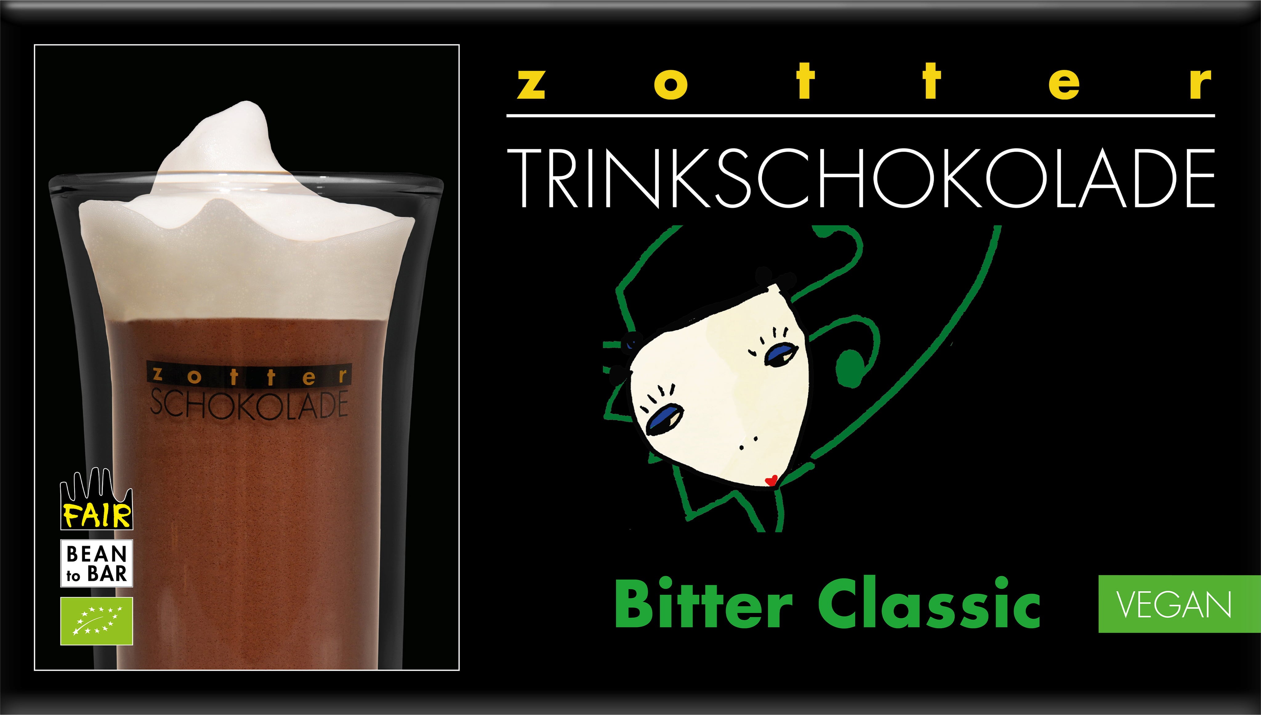 Organic Drinking Chocolate Bitter Classic