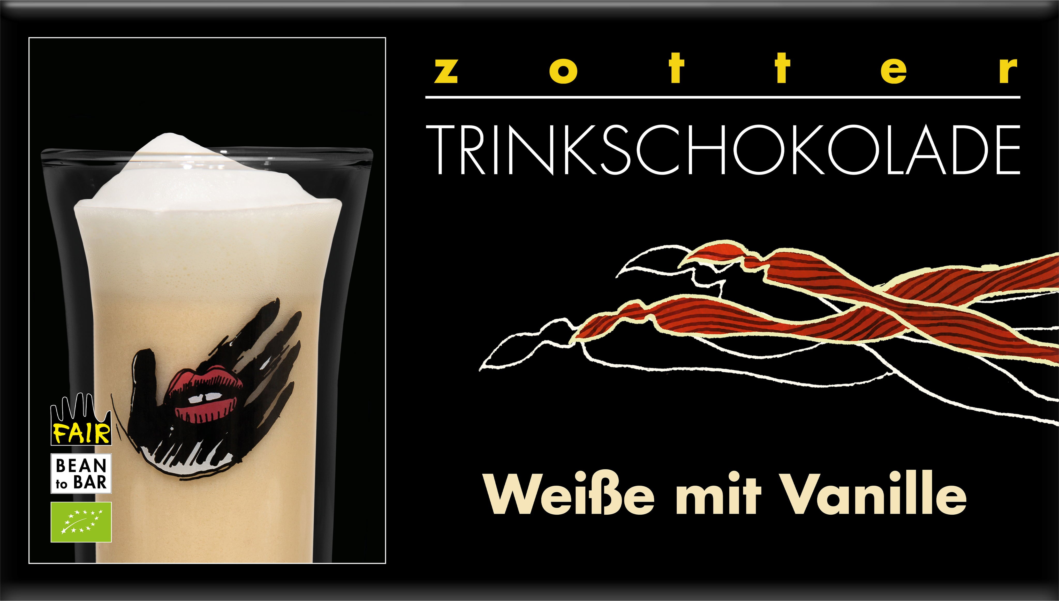 Zotter Schokolade Organic Drinking Chocolate White Vanilla