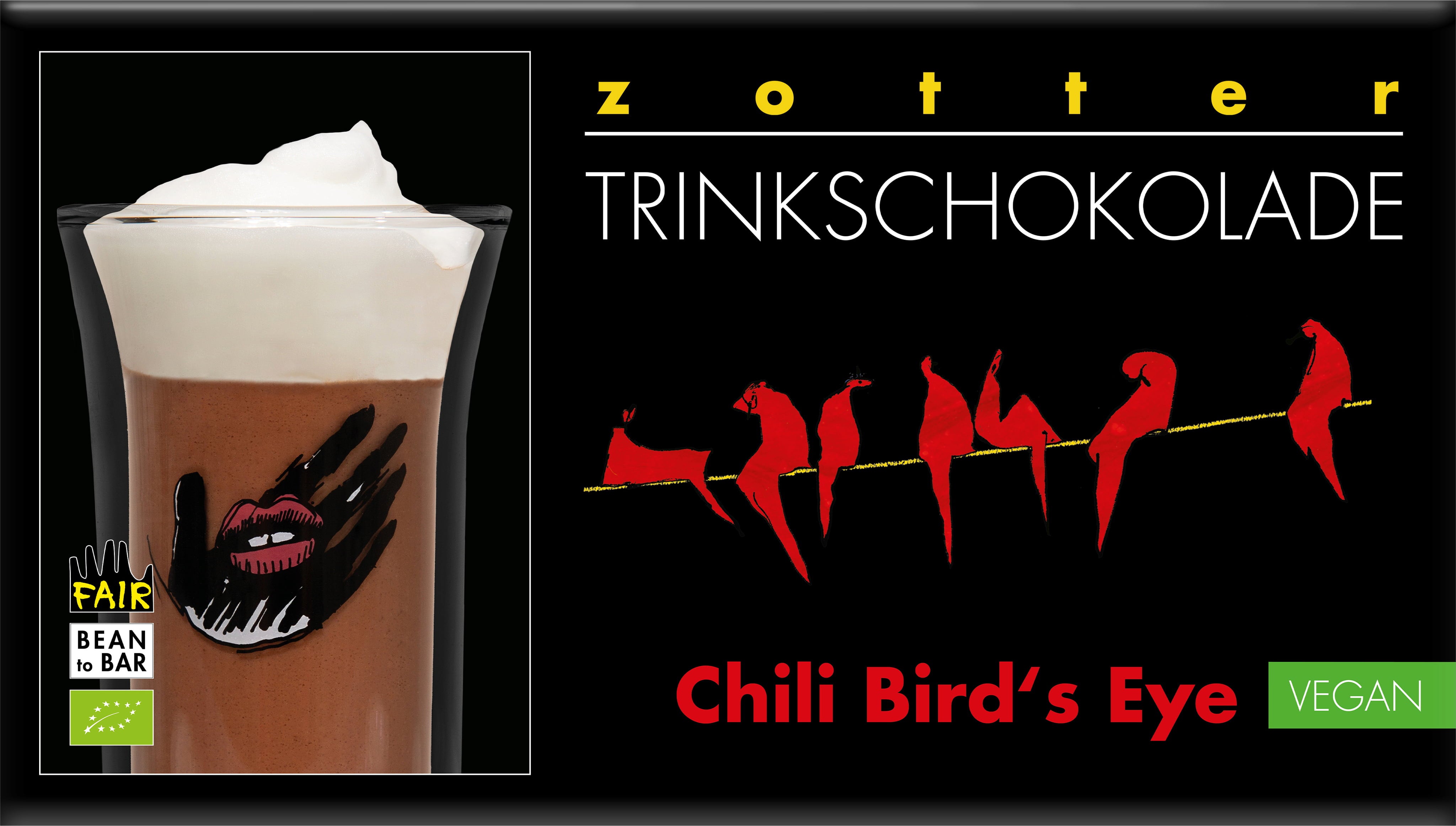 Organic Drinking Chocolate Chilli Bird's Eye - 110 g