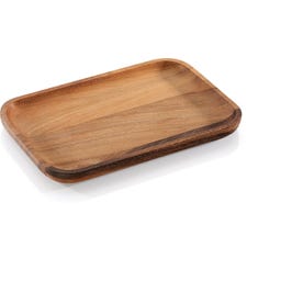 Zassenhaus Acacia Wood Snack Plate - 26 x 17 cm