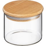 Zassenhaus Bocal en Verre avec Couvercle en Bois