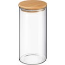 Zassenhaus Glass Jar with Wooden Lid - 1300 ml