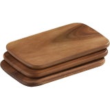Zassenhaus Tablas de Madera, Set de 3, Acacia