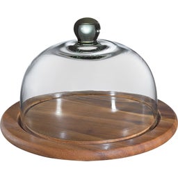Zassenhaus Käseglocke mit Glasdeckel Akazie Ø25cm