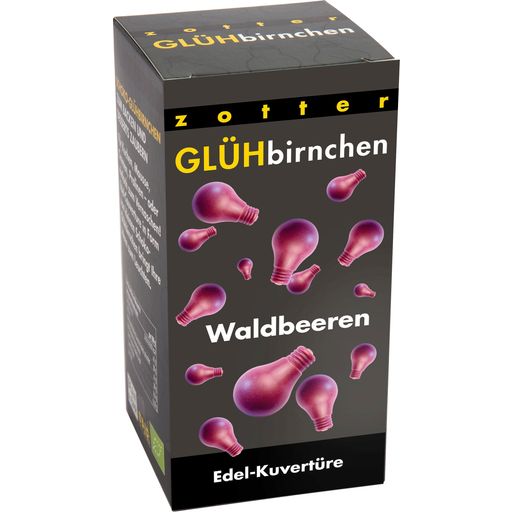 Zotter Schokoladen Bio Glühbirnchen Waldbeeren - 130 g